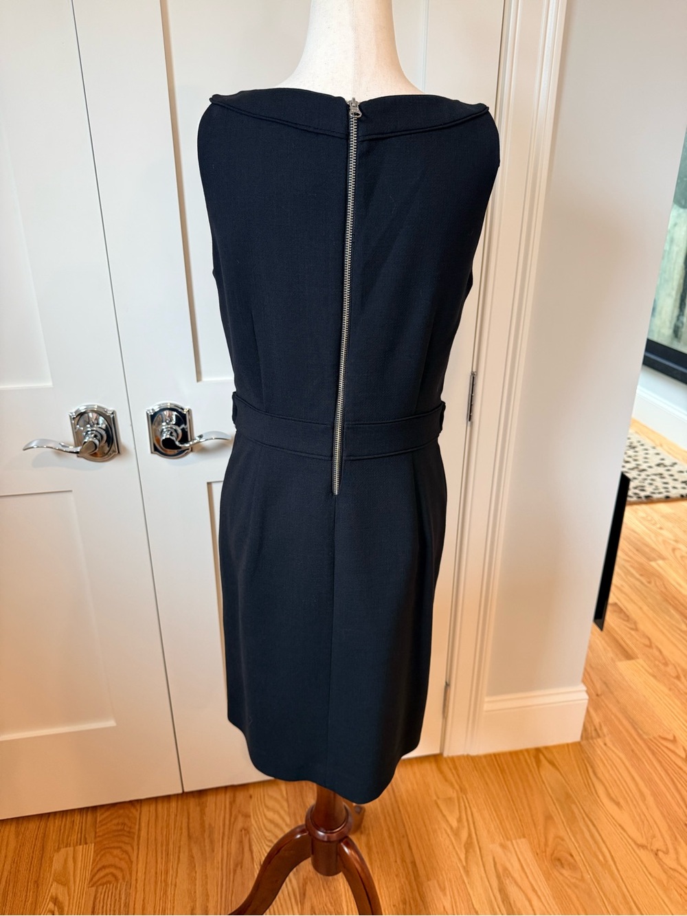Tory Burch Black Sleeveless Sheath Midi Dress - Picture 5 of 10